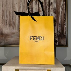 Fendi bag with fendi ribbon